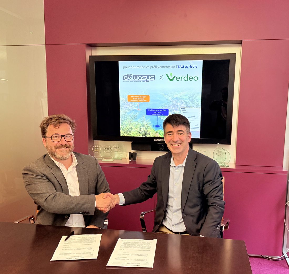 Verdeo et Aquasys signent leur partenariat