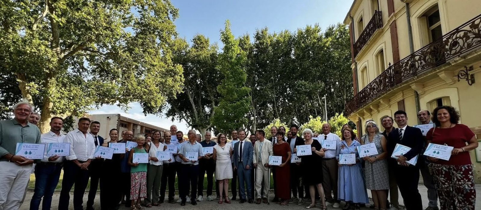 Remise des premiers labels Villes et villages sobres en eau à 44 communes